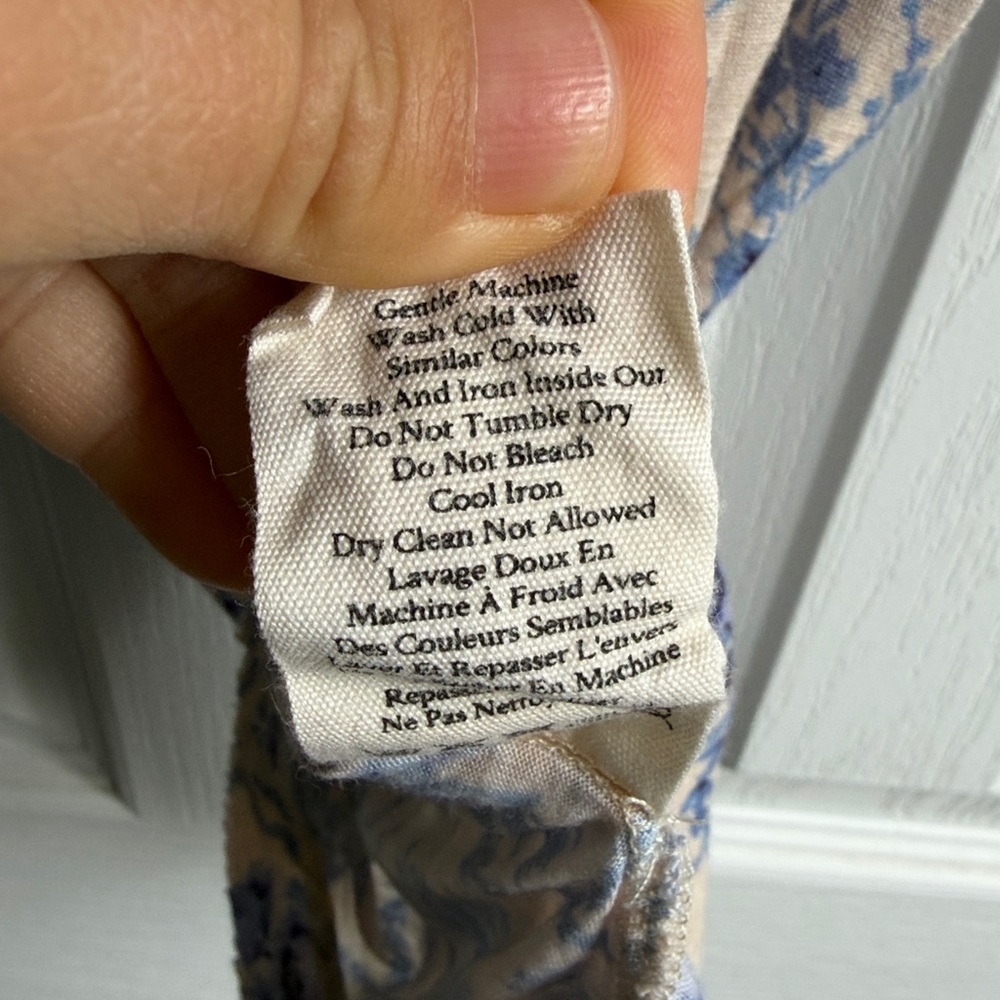 LoveShackFancy Girl's Mini Calix Tee Blue Frosted Shores Floral Print Size 12Y - Picture 8 of 11